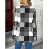 Zeagoo Womens Roll Up Long Sleeve Tops V Neck Shirts Dressy Casual Work Blouses S-2XL(Jh498)
