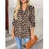 Zeagoo Womens Roll Up Long Sleeve Tops V Neck Shirts Dressy Casual Work Blouses S-2XL(Pa222)