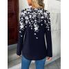 Zeagoo Womens Roll Up Long Sleeve Tops V Neck Shirts Dressy Casual Work Blouses S-2XL(Sf103)