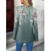 Zeagoo Womens Roll Up Long Sleeve Tops V Neck Shirts Dressy Casual Work Blouses S-2XL(Wf71)