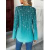 Zeagoo Womens Roll Up Long Sleeve Tops V Neck Shirts Dressy Casual Work Blouses S-2XL(Xh363)