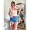 Zeagoo Women’s Short Sleeve T Shirts Casual Summer Basic Scoop Neck Slim Fit Rib Knit Business Work Tee Tops(Light Coffee)