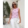Zeagoo Women’s Sleeveless Sweater Vest 2026 Summer Crew Neck Ribbed Knit Work Shirts Business Casual Tank Tops(A-flower Pink)