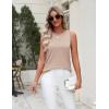 Zeagoo Women’s Sleeveless Sweater Vest 2026 Summer Crew Neck Ribbed Knit Work Shirts Business Casual Tank Tops(Beige)