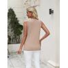 Zeagoo Women’s Sleeveless Sweater Vest 2026 Summer Crew Neck Ribbed Knit Work Shirts Business Casual Tank Tops(Beige)