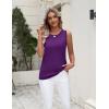 Zeagoo Women’s Sleeveless Sweater Vest 2026 Summer Crew Neck Ribbed Knit Work Shirts Business Casual Tank Tops(Purple)