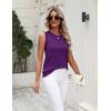 Zeagoo Women’s Sleeveless Sweater Vest 2026 Summer Crew Neck Ribbed Knit Work Shirts Business Casual Tank Tops(Purple)