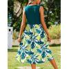 Zeagoo Women’s Summer Tank Midi Dress with Pockets Floral Sleeveless A-Line Casual Loose T-Shirt Dresses Beach Sundress 2026(Green Floral2 s)