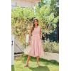 Zeagoo Women’s Summer Tank Midi Dress with Pockets Floral Sleeveless A-Line Casual Loose T-Shirt Dresses Beach Sundress 2026(Pink Floral)