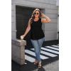 Zeagoo Womens Summer Tank Tops Sleeveless Babydoll Tops Loose Fit Tunic Blouses Crew Neck Flowy Shirts S-3XL(A Black)