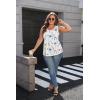 Zeagoo Womens Summer Tank Tops Sleeveless Babydoll Tops Loose Fit Tunic Blouses Crew Neck Flowy Shirts S-3XL(A Blue Floral Print)