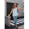 Zeagoo Womens Summer Tank Tops Sleeveless Babydoll Tops Loose Fit Tunic Blouses Crew Neck Flowy Shirts S-3XL(Blue Abstract Stripes)