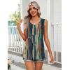Zeagoo Womens Summer Tank Tops Sleeveless Babydoll Tops Loose Fit Tunic Blouses Crew Neck Flowy Shirts S-3XL(Brushstroke Stripe)