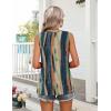 Zeagoo Womens Summer Tank Tops Sleeveless Babydoll Tops Loose Fit Tunic Blouses Crew Neck Flowy Shirts S-3XL(Brushstroke Stripe)