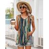 Zeagoo Womens Summer Tank Tops Sleeveless Babydoll Tops Loose Fit Tunic Blouses Crew Neck Flowy Shirts S-3XL(Brushstroke Stripe)