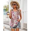 Zeagoo Womens Summer Tank Tops Sleeveless Babydoll Tops Loose Fit Tunic Blouses Crew Neck Flowy Shirts S-3XL(Pink Paisley Floral)