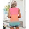 Zeagoo Womens Summer Tank Tops Sleeveless Babydoll Tops Loose Fit Tunic Blouses Crew Neck Flowy Shirts S-3XL(Sunset Ombre)