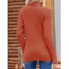 Zeagoo Womens Sweaters Turtleneck Cable Knit Long Sleeve Pullover Cute Fitted Trendy Basic Fall Winter Tops(Caramel)