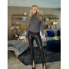 Zeagoo Womens Sweaters Turtleneck Cable Knit Long Sleeve Pullover Cute Fitted Trendy Basic Fall Winter Tops(Dark Grey)