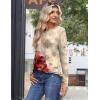 Zeagoo Womens Tops 2025 Long Sleeve Shirts for Fall Round Neck Blouses Floral Tunic Tops with Buttons Decor(Floral-275)