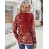 Zeagoo Womens Tops 2025 Long Sleeve Shirts for Fall Round Neck Blouses Floral Tunic Tops with Buttons Decor(Floral-766)