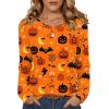 Zeagoo Womens Tops 2025 Long Sleeve Shirts for Fall Round Neck Blouses Floral Tunic Tops with Buttons Decor(Floral-ws85)