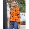 Zeagoo Womens Tops 2025 Long Sleeve Shirts for Fall Round Neck Blouses Floral Tunic Tops with Buttons Decor(Floral-ws85)