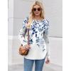 Zeagoo Womens Tunic Tops to Wear with Leggings Long Sleeve Crew Neck Thumb Hole Shirts Loose Tshirts Fall Clothes(Wf41)