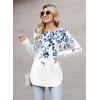 Zeagoo Womens Tunic Tops to Wear with Leggings Long Sleeve Crew Neck Thumb Hole Shirts Loose Tshirts Fall Clothes(Wf41)