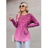 Zeagoo Womens Tunic Tops to Wear with Leggings Long Sleeve Crew Neck Thumb Hole Shirts Loose Tshirts Fall Clothes(Xh370)