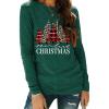 Zeagoo 3 Pack Long Sleeve Shirts for Women Casual Soft Crewneck Basic Tee Tops Fall Outfit Clothes(A Christmas Green 484(1 Piece))