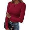 Long Sleeve-wine Red