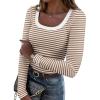 Brown White Stripe