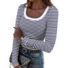 Navy White Stripe