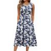 Navy White Floral