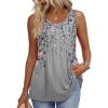 Grey Pink Floral