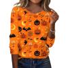 Zeagoo Womens Tops 2025 Long Sleeve Shirts for Fall Round Neck Blouses Floral Tunic Tops with Buttons Decor(Floral-ws85)