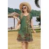 ZEAGOO Womens Summer A-Line Dress with Pockets Mini Short Sleeve Dresses Flowy Beach Swing Dress 2026 Vacation Travel(A02-pa171)
