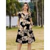 ZEAGOO Womens Summer A-Line Dress with Pockets Mini Short Sleeve Dresses Flowy Beach Swing Dress 2026 Vacation Travel(A03-zw29)