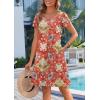 ZEAGOO Womens Summer A-Line Dress with Pockets Mini Short Sleeve Dresses Flowy Beach Swing Dress 2026 Vacation Travel(Mz756)