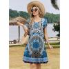 ZEAGOO Womens Summer A-Line Dress with Pockets Mini Short Sleeve Dresses Flowy Beach Swing Dress 2026 Vacation Travel(Mz759)