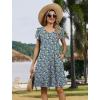 ZEAGOO Womens Summer A-Line Dress with Pockets Mini Short Sleeve Dresses Flowy Beach Swing Dress 2026 Vacation Travel(Pa236)