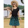 ZEAGOO Womens Summer A-Line Dress with Pockets Mini Short Sleeve Dresses Flowy Beach Swing Dress 2026 Vacation Travel(Pa355)