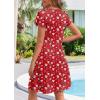 ZEAGOO Womens Summer A-Line Dress with Pockets Mini Short Sleeve Dresses Flowy Beach Swing Dress 2026 Vacation Travel(Xh235)
