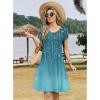 ZEAGOO Womens Summer A-Line Dress with Pockets Mini Short Sleeve Dresses Flowy Beach Swing Dress 2026 Vacation Travel(Xh363)