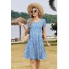 ZEAGOO Womens Summer A-Line Dress with Pockets Mini Short Sleeve Dresses Flowy Beach Swing Dress 2026 Vacation Travel(Xh41)