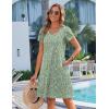 ZEAGOO Womens Summer A-Line Dress with Pockets Mini Short Sleeve Dresses Flowy Beach Swing Dress 2026 Vacation Travel(Xh534)