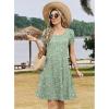 ZEAGOO Womens Summer A-Line Dress with Pockets Mini Short Sleeve Dresses Flowy Beach Swing Dress 2026 Vacation Travel(Xh534)