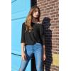 Zeagoo Crochet Tops for Women Off The Shoulder Sweaters Summer Long Sleeve Hollow Out Knit Beach Clothes S-XXL(Black)