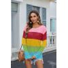 Zeagoo Crochet Tops for Women Off The Shoulder Sweaters Summer Long Sleeve Hollow Out Knit Beach Clothes S-XXL(Pink Red Yellow Green Blue)